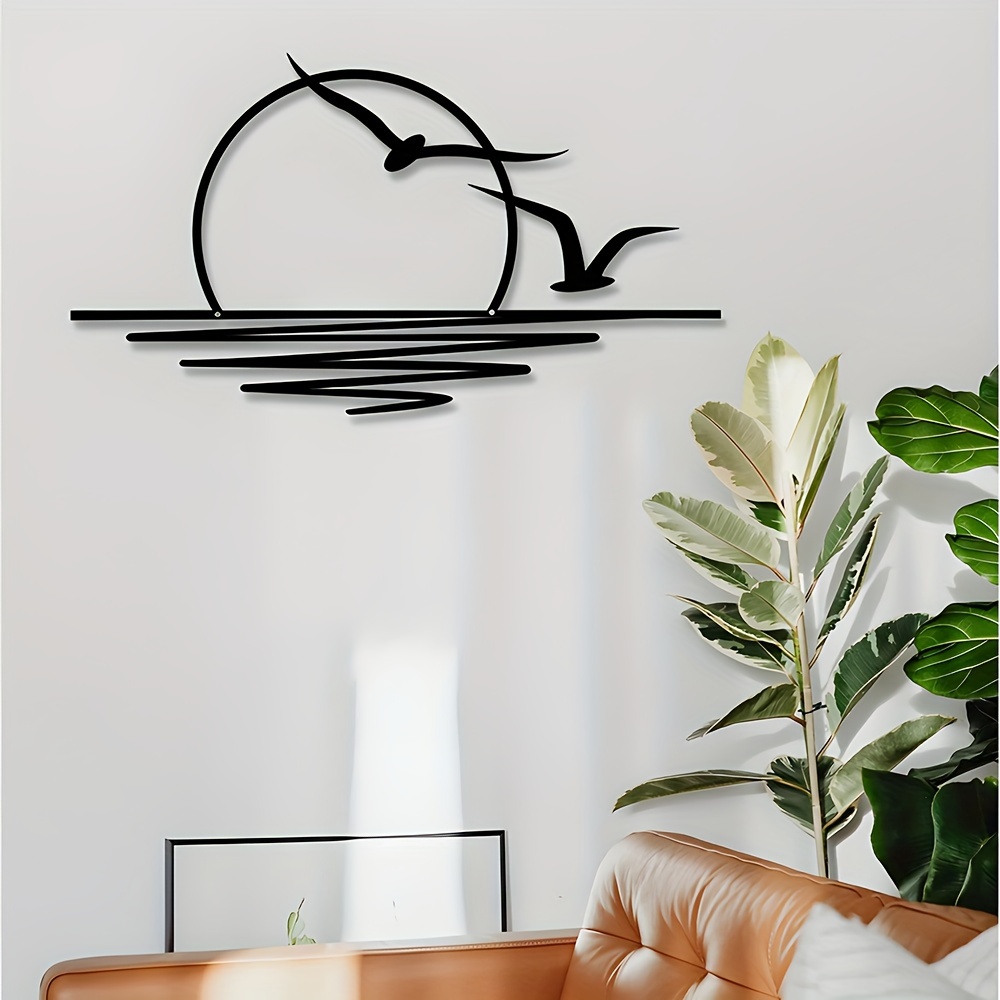Home Decor Indonesia - Stiker dinding seni matahari terbit cocok