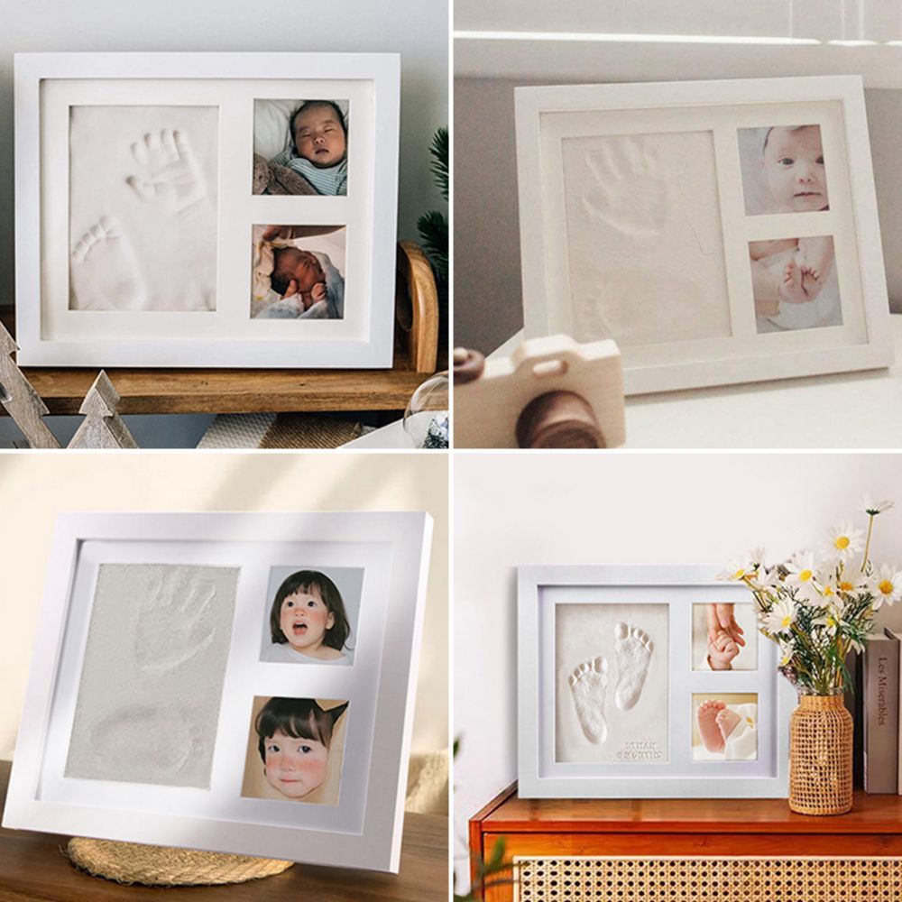 Bamboo Photo Frame - Kit Cetakan Jejak Tangan dan Kaki