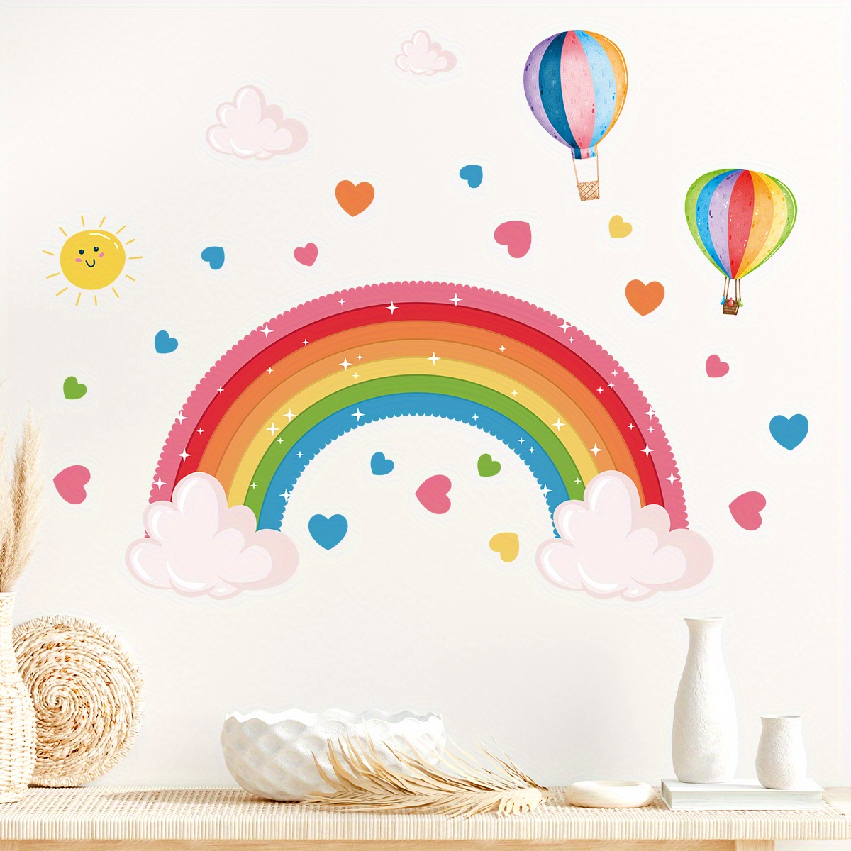 Stiker dinding matahari balon  - Home Decor Y2K ulasan dan harga