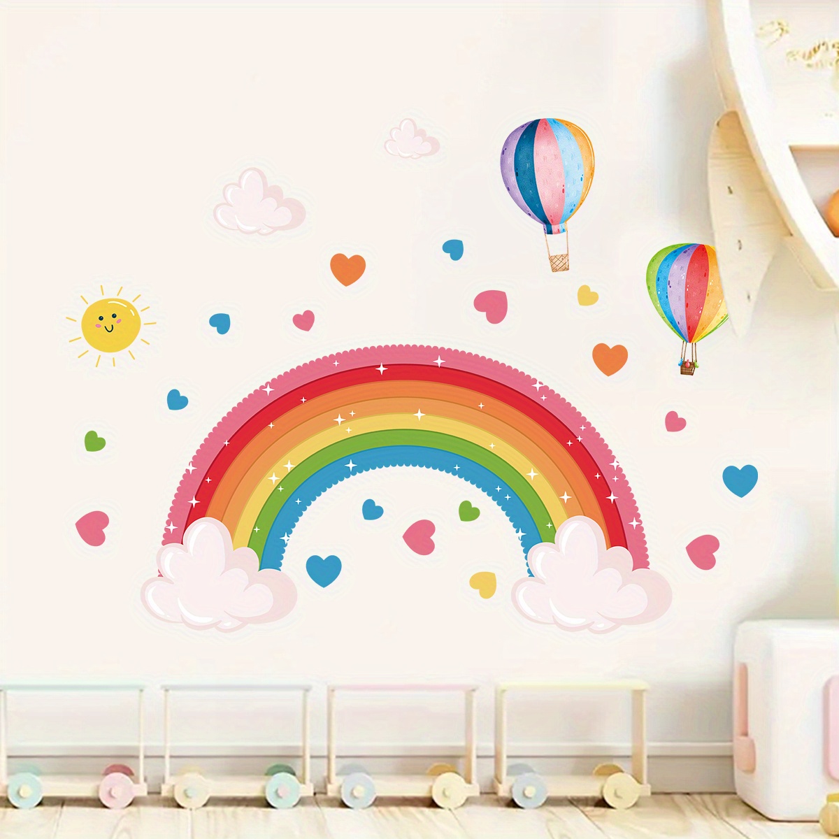 Stiker dinding matahari balon  - Home Decor Y2K ulasan dan harga