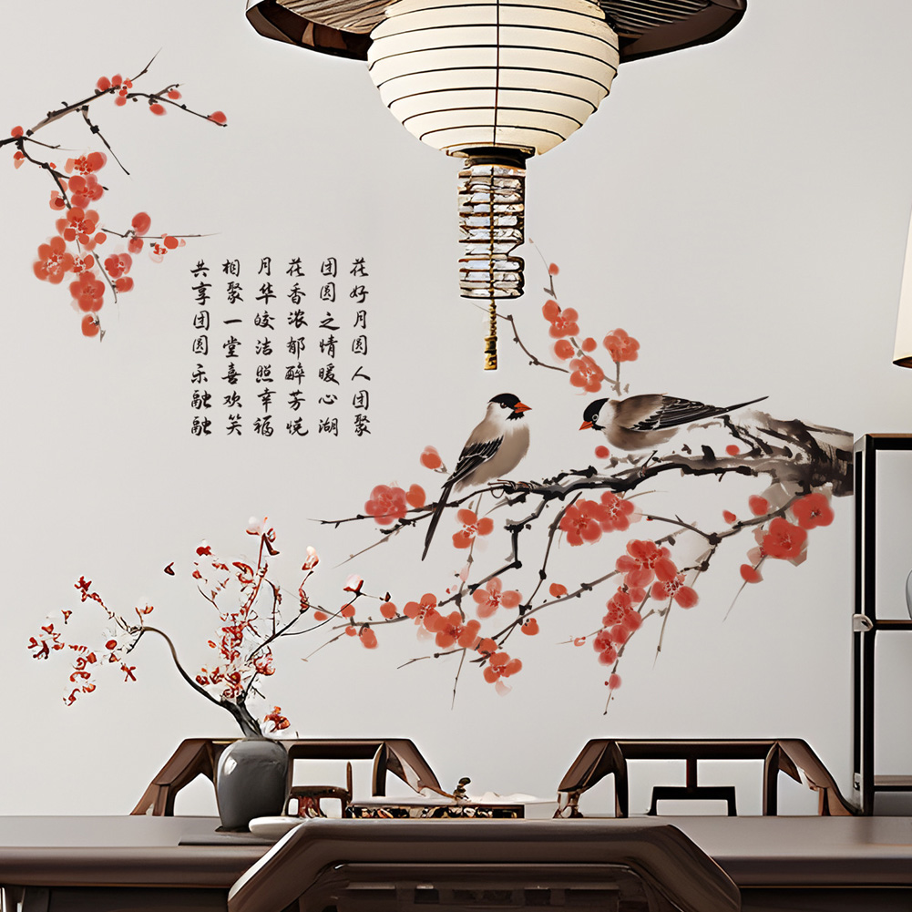 Stiker Dinding Burung Bunga Pl - Home Decor Indonesia ulasan dan harga