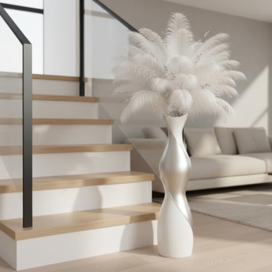 Vas Lantai Modern untuk Ruang  - Pampas Grass Decor ulasan dan harga
