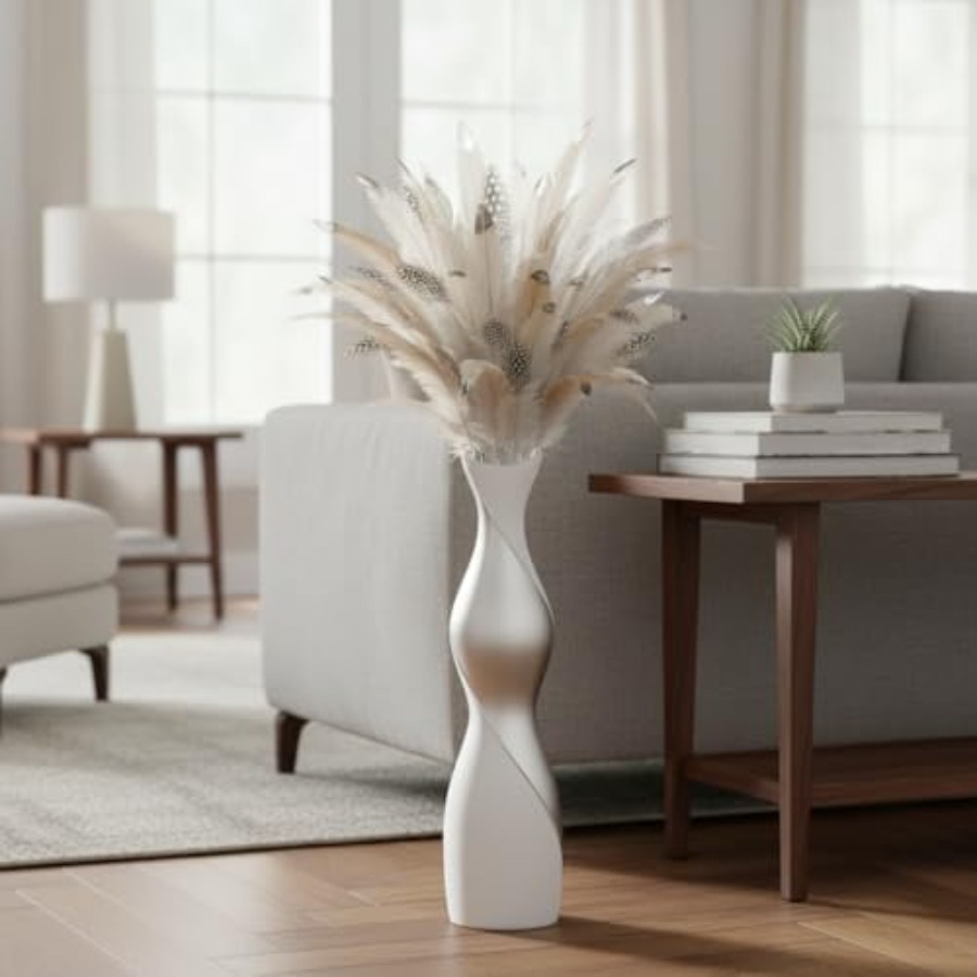 Vas Lantai Modern untuk Ruang  - Pampas Grass Decor ulasan dan harga