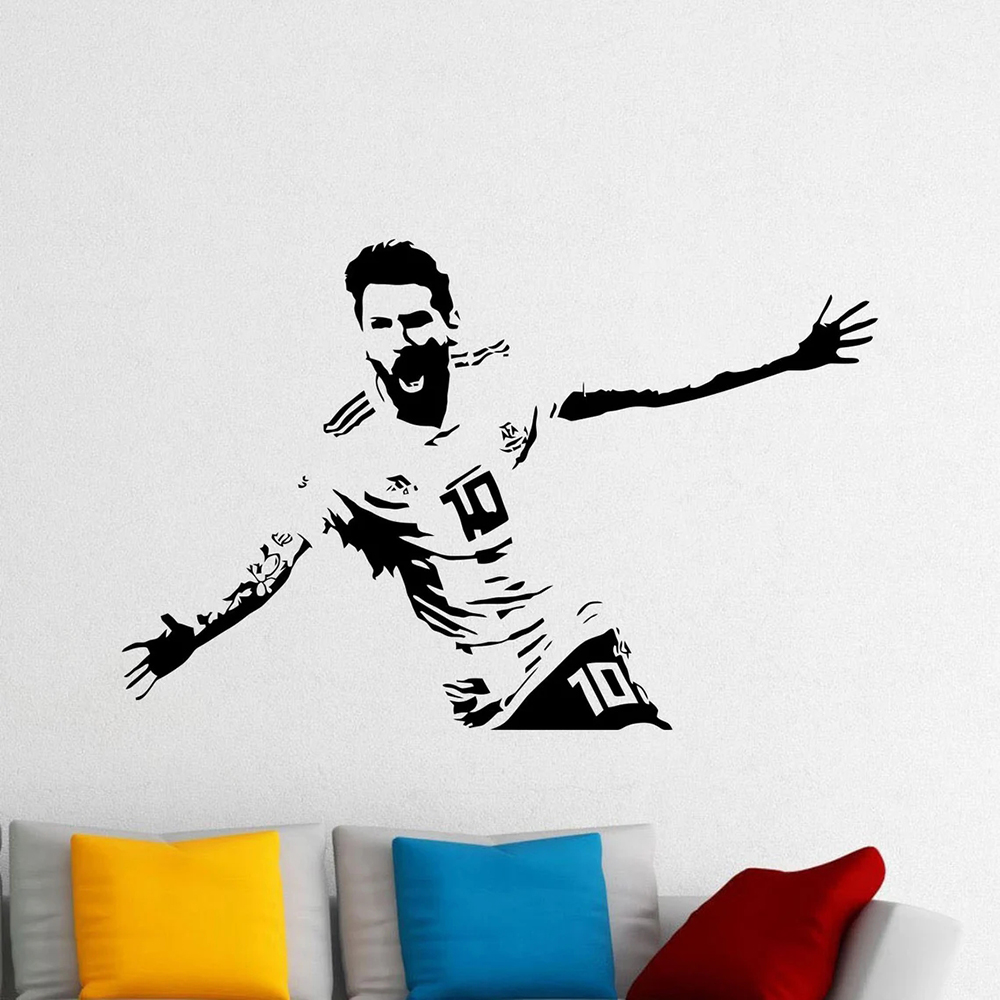 Messi stiker dinding stiker vi - Home Decor Indonesia ulasan dan harga