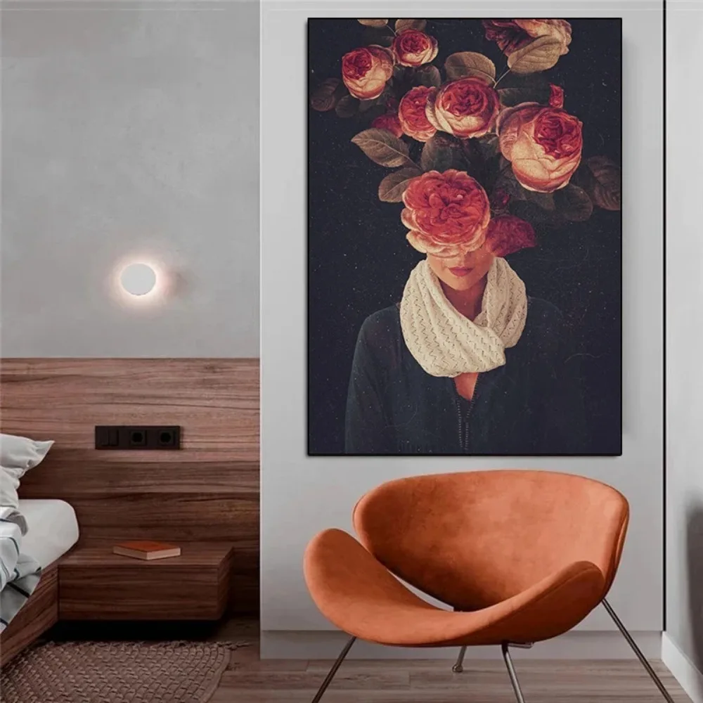 Poster dan Cetakan Wajah Bunga - Home Decor Magazine ulasan dan harga