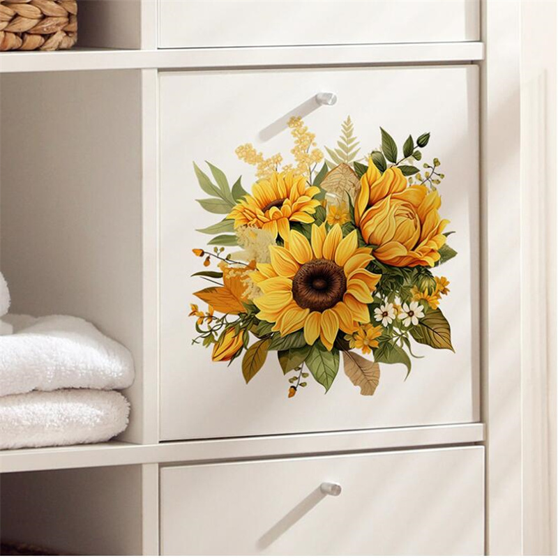 Stiker dinding bunga matahari  - Home Decor Indonesia ulasan dan harga