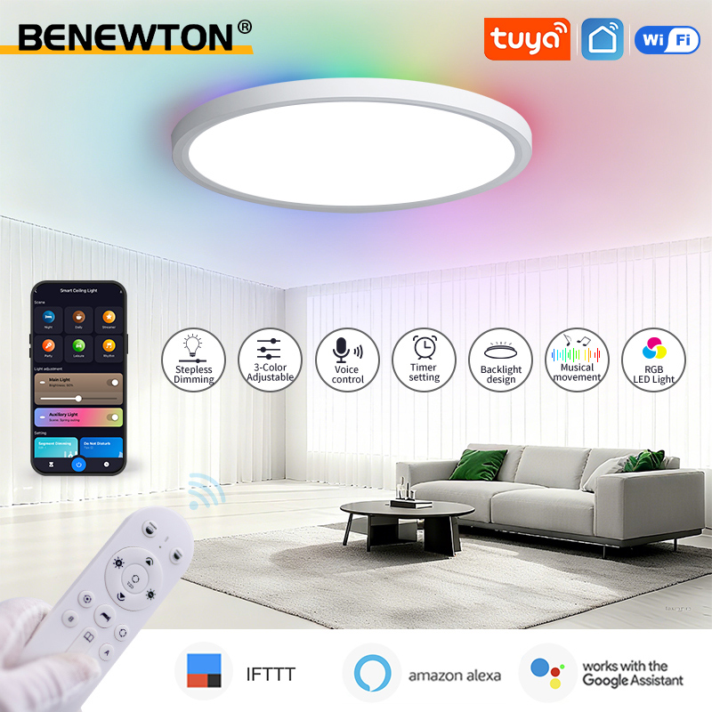 BENEWTON Tuya Lampu Langit-lan - Home Decor Free App ulasan dan harga